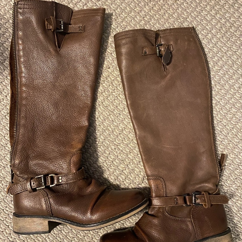 Steve Madden Brown Leather Boots